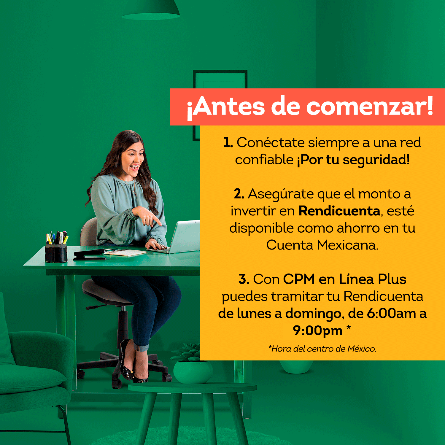Infografía - Antes de comenzar CPM en Línea Plus
