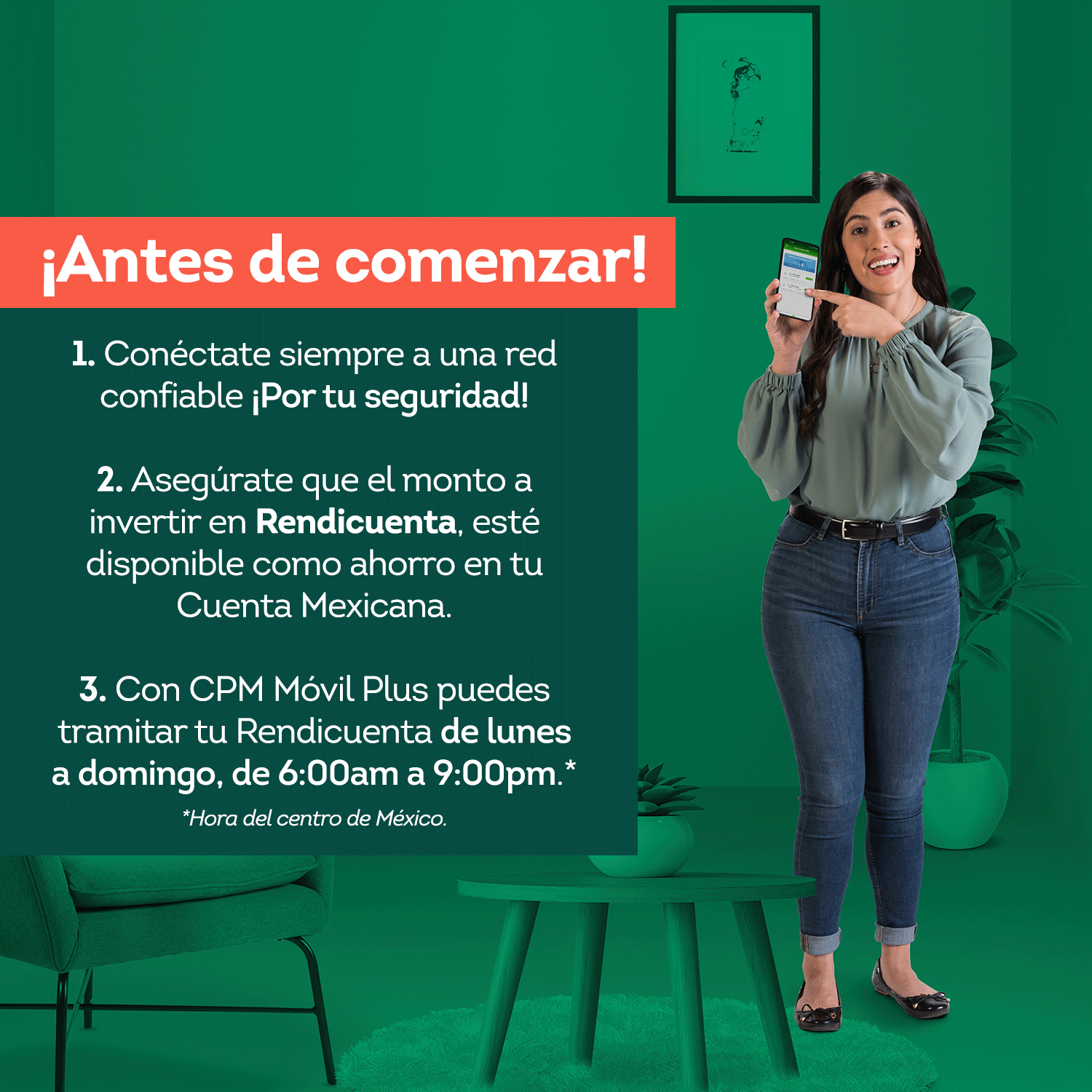 Infografía - Antes de comenzar CPM Movil Plus